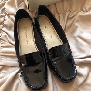 Anne Klein Black Patent Leather Loafers